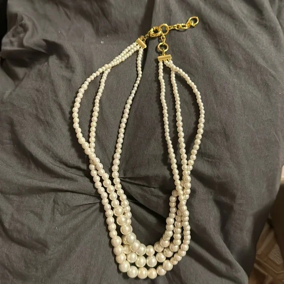 Layered freshwater pearl necklace - J Crew - Picture 1 of 2